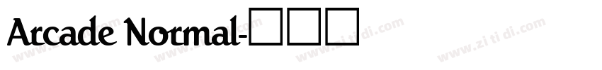 Arcade Normal字体转换